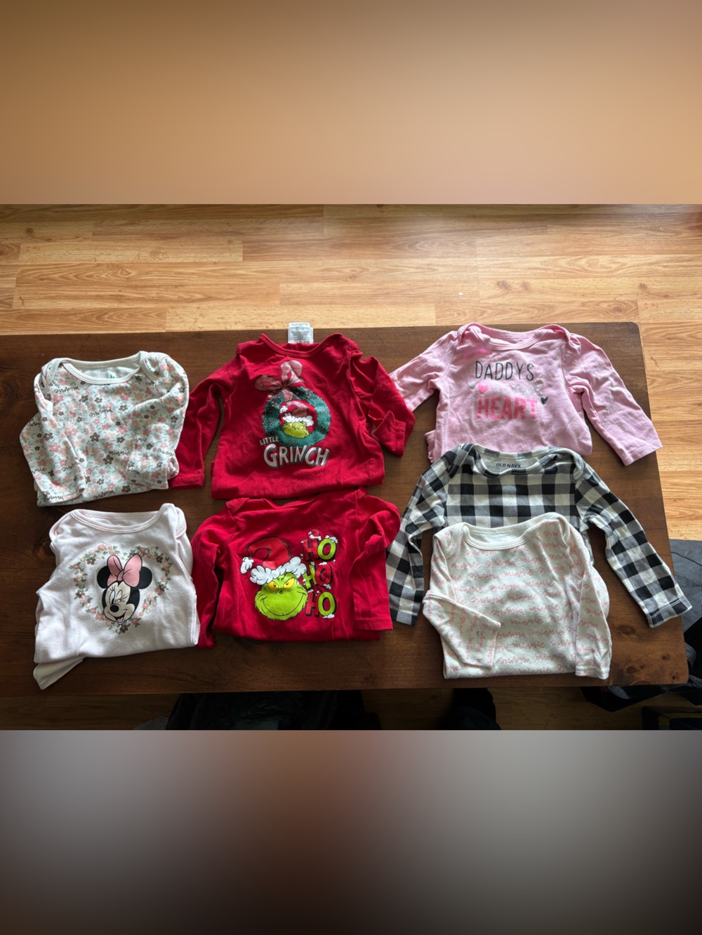 💥Buy 2 Get 1 Free💥 7 Baby Girls Bodysuit Bundle Longsleeve 9-12 Months